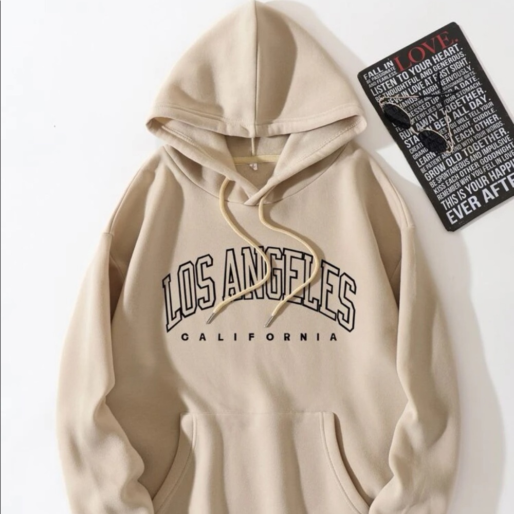 Hoodie, beige , new comfy